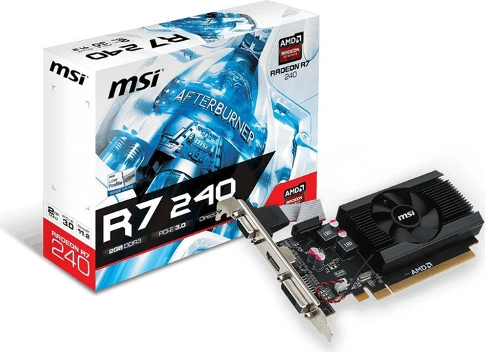MSI Radeon R7 240 2GD3 64b LP, 2GB DDR3, VGA, DVI, HDMI