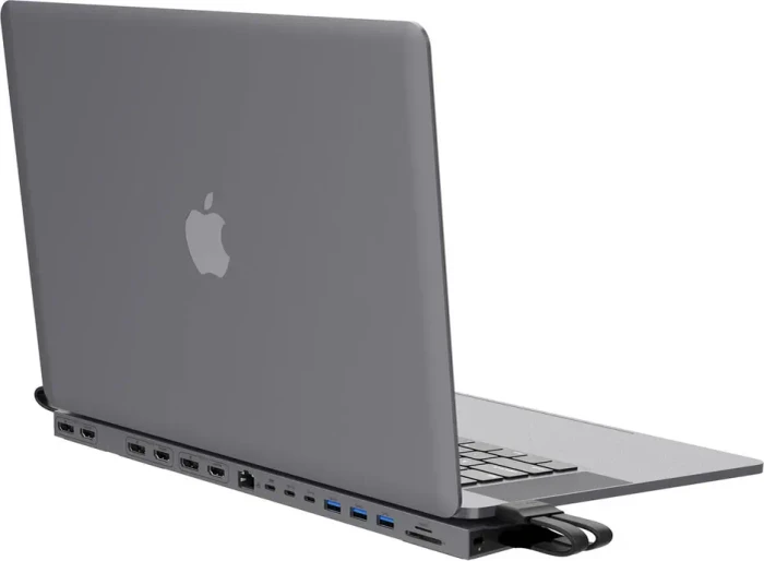 Hyper HyperDrive 4k Mulit-Display Dockingstation, grau, USB-C 3.0 [Buchse]