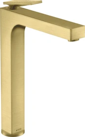 Hansgrohe Axor Citterio 280 Waschbeckenarmatur mit Hebelgriff und Rautenschliff brushed brass