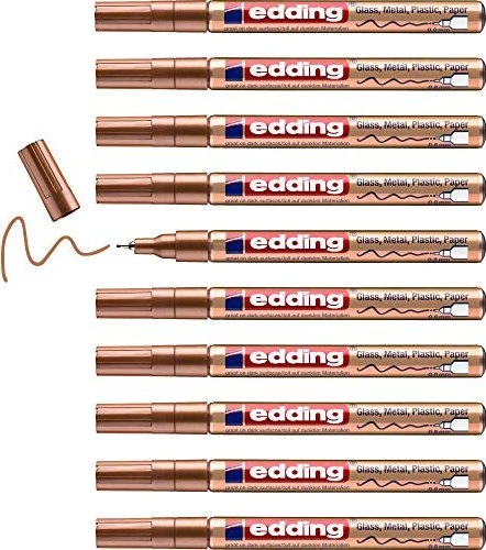 edding 780 Glanzlackmarker kupfer, 10er-Pack