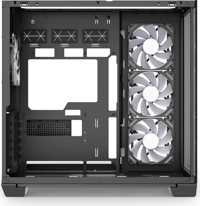 Sharkoon Steel Shark Black, Glasfenster