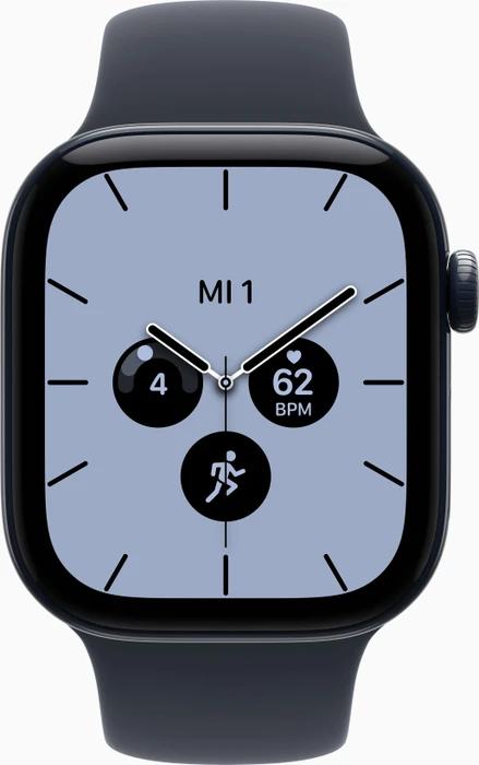 Apple Watch Series 12 (GPS + Cellular) 42mm Keramik nachtblau mit Sportarmband M/L navyblau