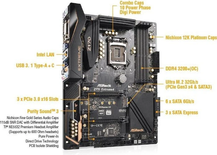 ASRock Z170 Extreme4 (Intel 1151)