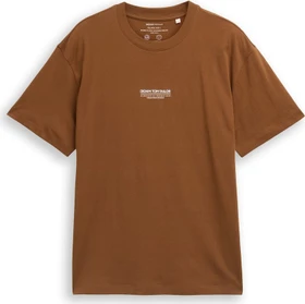 Tom Tailor Relaxed Fit aus Baumwolle T-Shirt kurzarm golden clay (Herren)