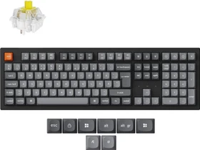 Keychron K10 Max, schwarz/grau, LEDs RGB, Keychron Super BANANA, USB/Bluetooth, ND