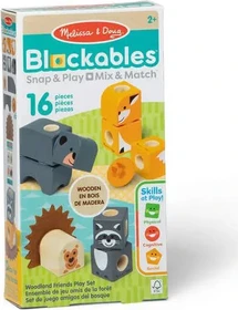 Melissa & Doug Blockables Waldtierfreunde, 16-tlg.