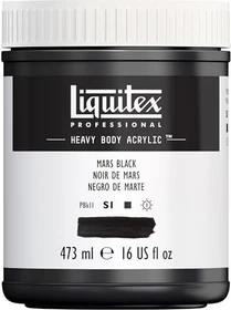 Liquitex Professional Heavy Body Acrylic mars black, 473ml