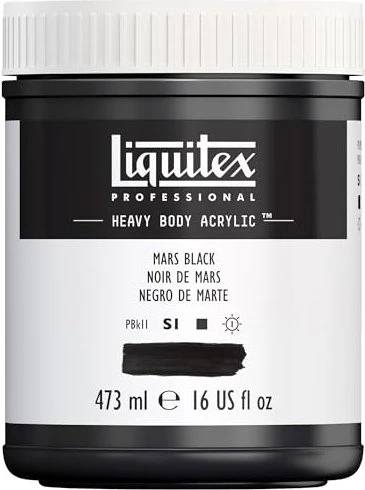 Liquitex Professional Heavy Body Acrylic mars black, 473ml