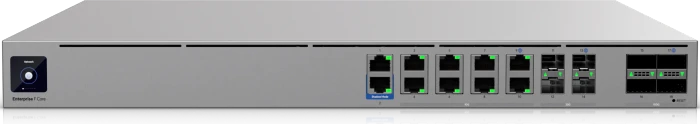 Ubiquiti UniFi Enterprise Firewall Core Rackmount 10G Router, 10x RJ-45, 4x QSFP28, 4x SFP28