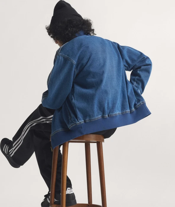 adidas Adicolor Firebird Originals Jeansjacke blue denim (Damen)