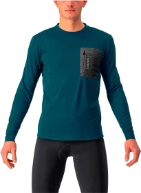 Castelli Unlimited Merino Trikot langarm deep teal (Herren)