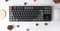 Keychron K8, 80% TKL, LEDs weiß, schwarz, Gateron BROWN, USB/Bluetooth, DE Vorschaubild