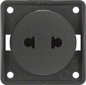 Berker Integro FLOW Steckdose Euro amerikanischer Standard, anthrazit matt