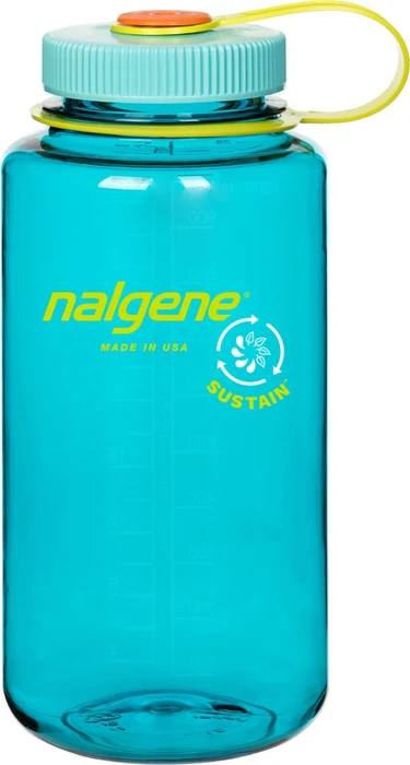 Nalgene Wide Mouth Sustain Trinkflasche 946ml cerulean