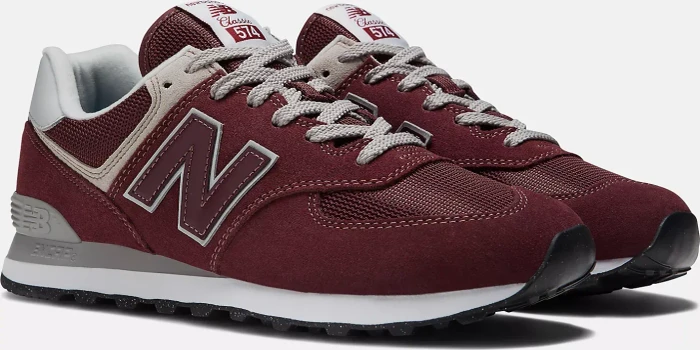 New Balance 574 Core burgundy/white