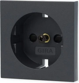 Gira System 55 Abdeckung SCHUKO-Steckdose, anthrazit