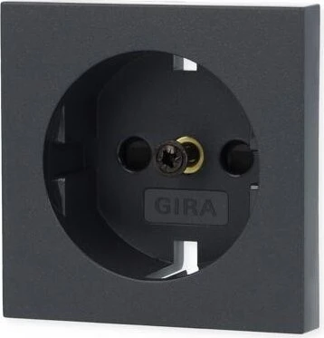 Gira System 55 Abdeckung SCHUKO-Steckdose, anthrazit