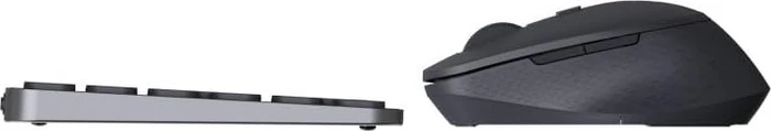 Rapoo 9810M Multi-mode Wireless Ultra-slim Combo Set, dunkelgrau, USB/Bluetooth, DE (12676) – Bild 5 von 5