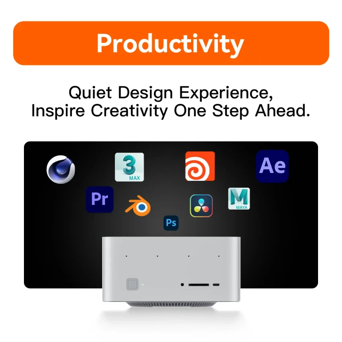 Beelink GTR9 Pro, Frost Silver, Ryzen AI Max+ 395, 128GB RAM, 2TB SSD