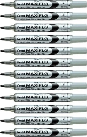 Pentel Maxiflo MWL5S-A schwarz, 12er-Pack