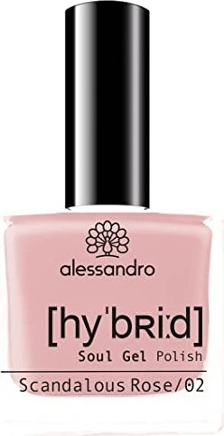 Alessandro Hybrid Soul Gel Nagellack 717 scandalous rose, 8ml