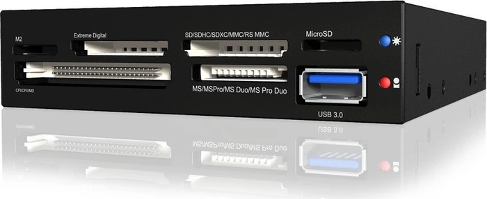 RaidSonic Icy Box IB-865-B Multi-Slot-Cardreader, USB 3.0 19-Pin Stecksockel [Stecker]