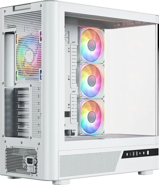 Modecom Volcano AQ200 ARGB White, Glasfenster