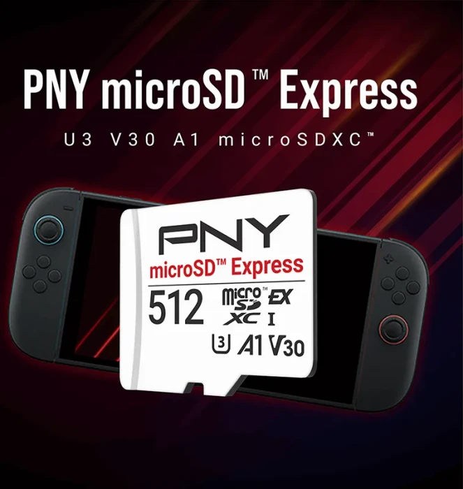 PNY microSD Express R890/W810 512GB, UHS-I U3, A1, Class 10, SD Express EX I