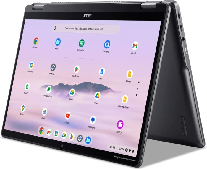 Acer Chromebook Plus Enterprise Spin 514 CPE594-1N-TCO-33Z8, Steel Gray, Core 3 100U, 16GB RAM, 128GB SSD, DE