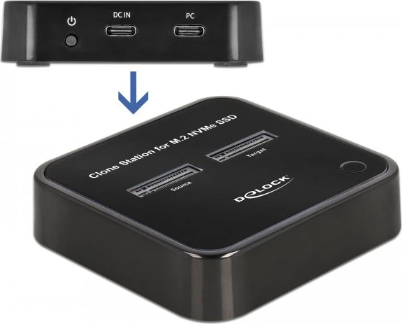 DeLOCK M.2 PCIe Dockingstation mit Klon-Funktion, USB-C 3.1