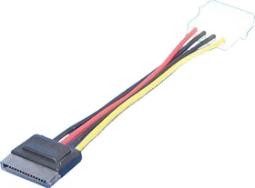 LogiLink SATA-Stromadapter 4-Pin [IDE] auf 15-Pin [SATA] 15cm (CS0003)