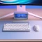Corsair Gaming K65 Plus Wireless 75% RGB, Frost White, für Mac, MLX RED, USB/Bluetooth, DE Vorschaubild