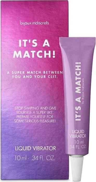 Bijoux Indiscrets Slow Sex It's a Match! Liquid Vibrator Gleitgel, 10ml