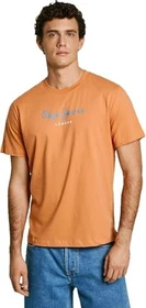 Pepe Jeans Logo Regular Fit T-Shirt kurzarm sundown orange (Herren)