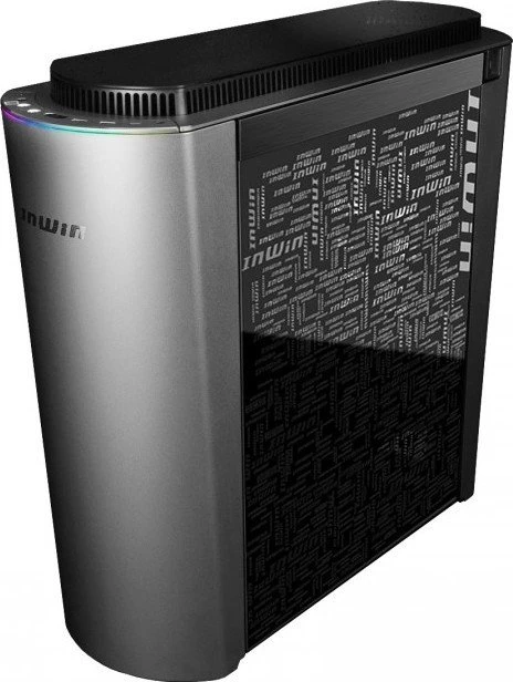 In Win 915, silber, Glasfenster