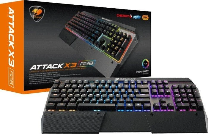 Cougar Attack X3 RGB Speedy, MX SPEED RGB Silver, USB, DE