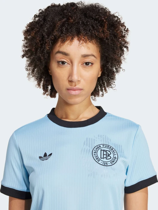 adidas Deutschland Anniversary Trikot kurzarm clear blue/black (Damen)