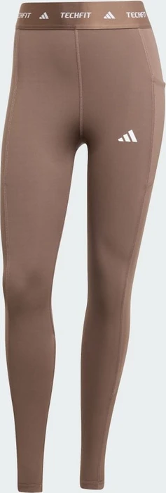 adidas TECHFIT Stash Pocket Full-Length Hose lang earth strata (Damen)