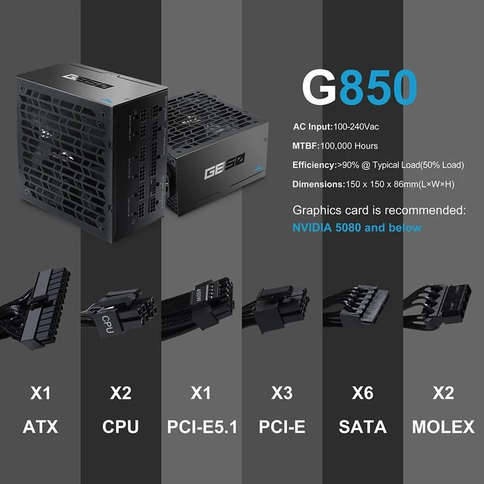 SAMA G Series G850 schwarz 850W, ATX 3.1