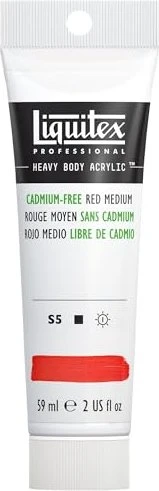Liquitex Professional Heavy Body Acrylic cadmium-free red medium, 59ml