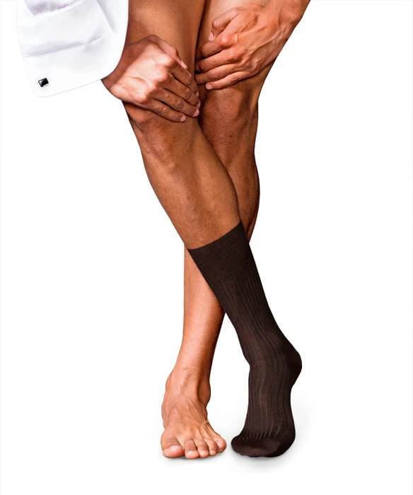 Falke No. 7 Finest Merino Socken braun (Herren)