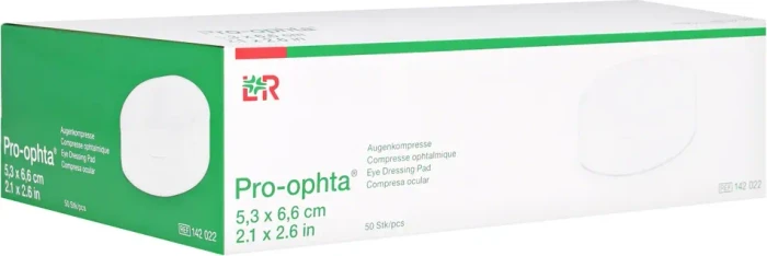 Lohmann & Rauscher Pro-ophta Augenkompressen, 5.3 x 6.6cm, 50 Stück