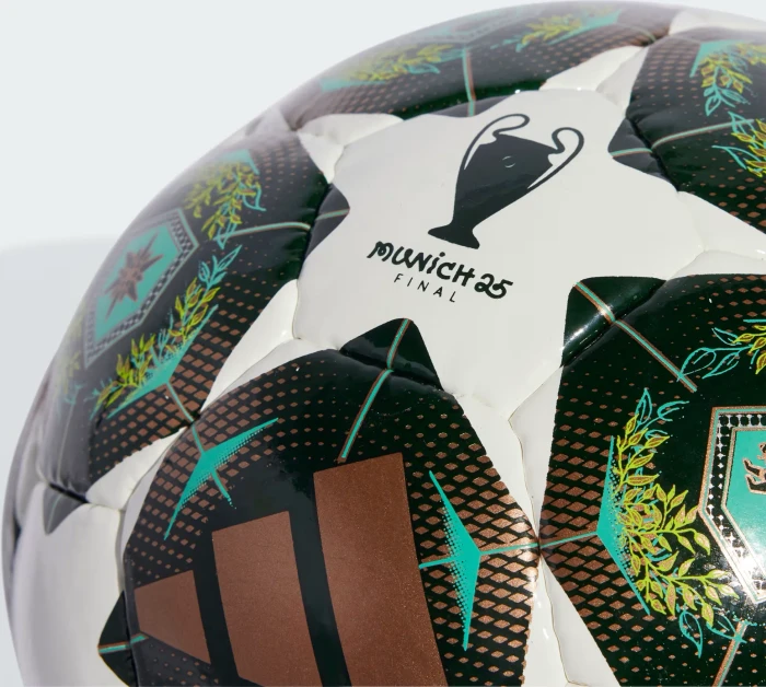 adidas UCL 2024/2025 Knockout Stages Pro Sala Fußball white/shadow green/solar slime