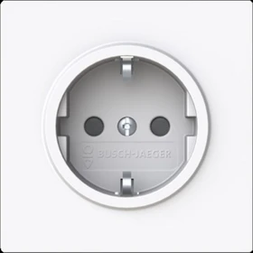 Busch-Jaeger Busch-art linear SCHUKO Steckdosen-Einsatz, studioweiß