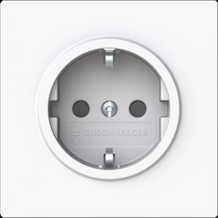 Busch-Jaeger Busch-art linear SCHUKO Steckdosen-Einsatz, studioweiß