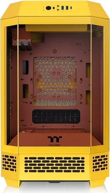 Thermaltake The Tower 250 Butter Caramel, gelb, Glasfenster, Mini-ITX