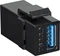 LogiLink Keystone Modul USB-A 3.0 Buchse via USB-A 3.0 Buchse, schwarz Vorschaubild