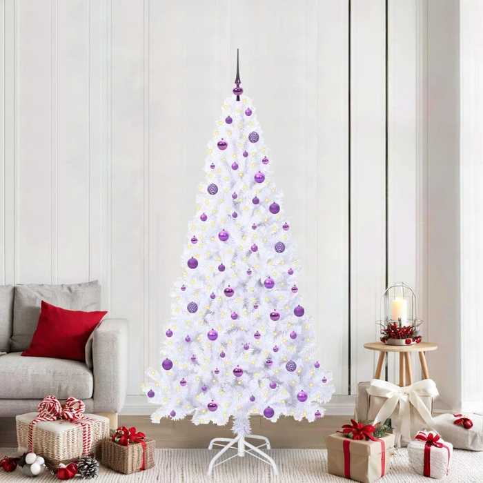 vidaXL Künstlicher Weihnachtsbaum, 210cm, inkl. LED-Beleuchtung (3426782)