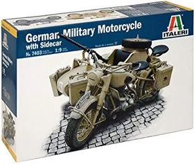 Italeri German Military Motorcycle with side car