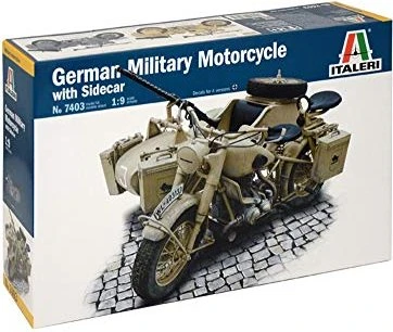 Italeri German Military Motorcycle with side car